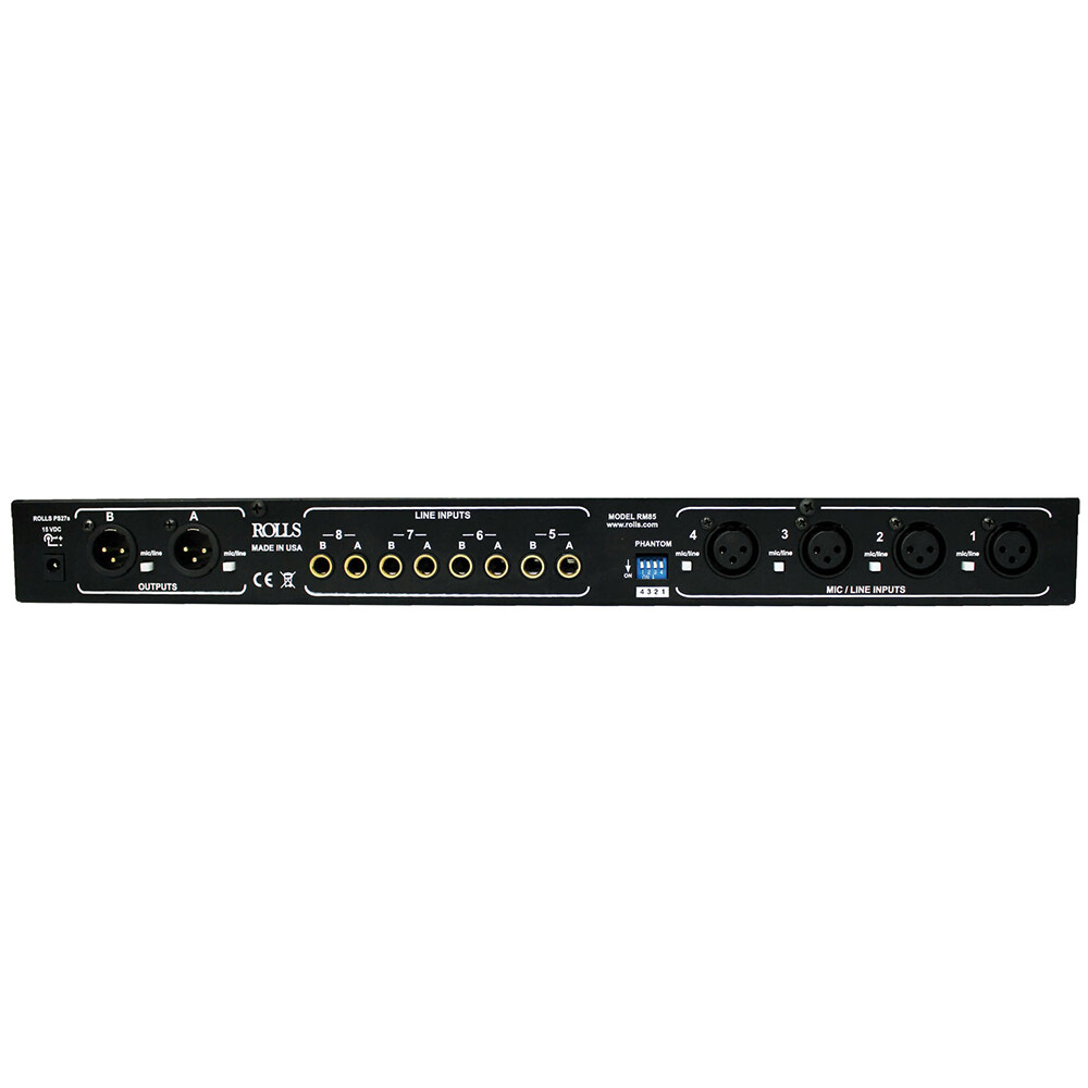 Rolls RM85 Two-Zone Mic and Line Mixer