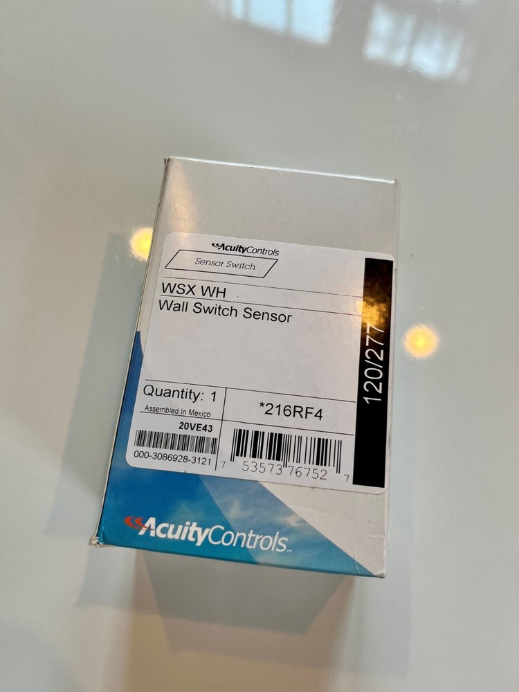 Acuity Controls Sensor Switch WSX WH Wall Switch Sensor 120/277 New
