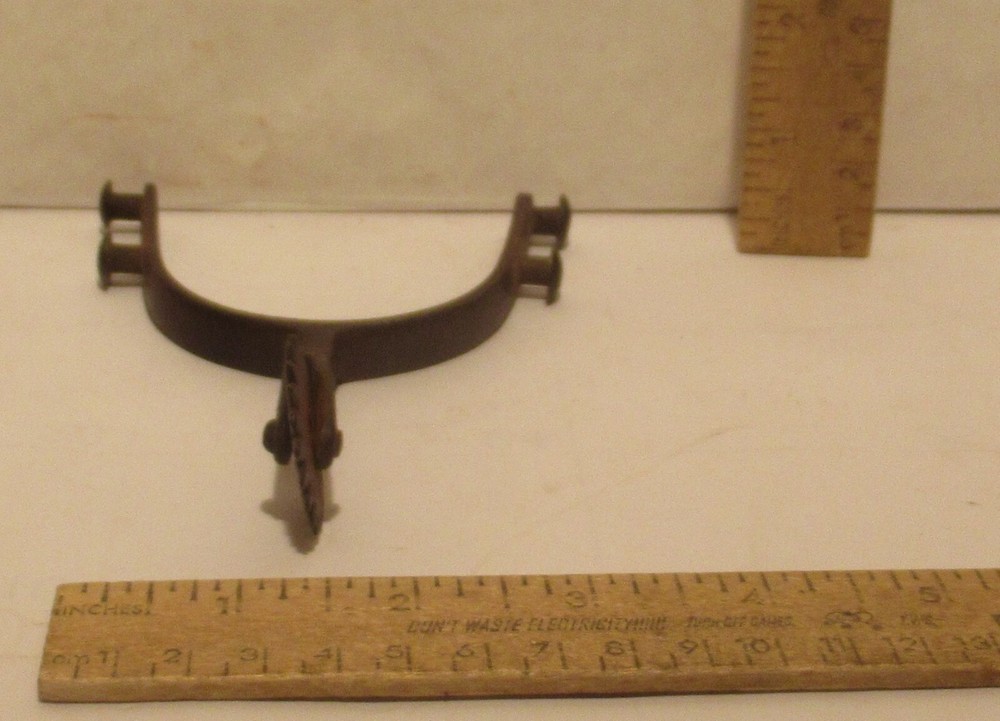 DOUBLE FIXED BUTTON Cowboy Spur - Western SINGLE SPUR - # 4