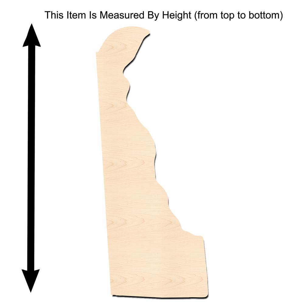 Delaware Shape-Unfinished Delaware Cutout