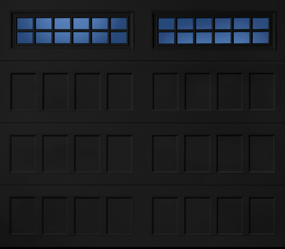 2 Amarr Stockton Black Replacement Inserts for Long Panel Amarr Garage Doors