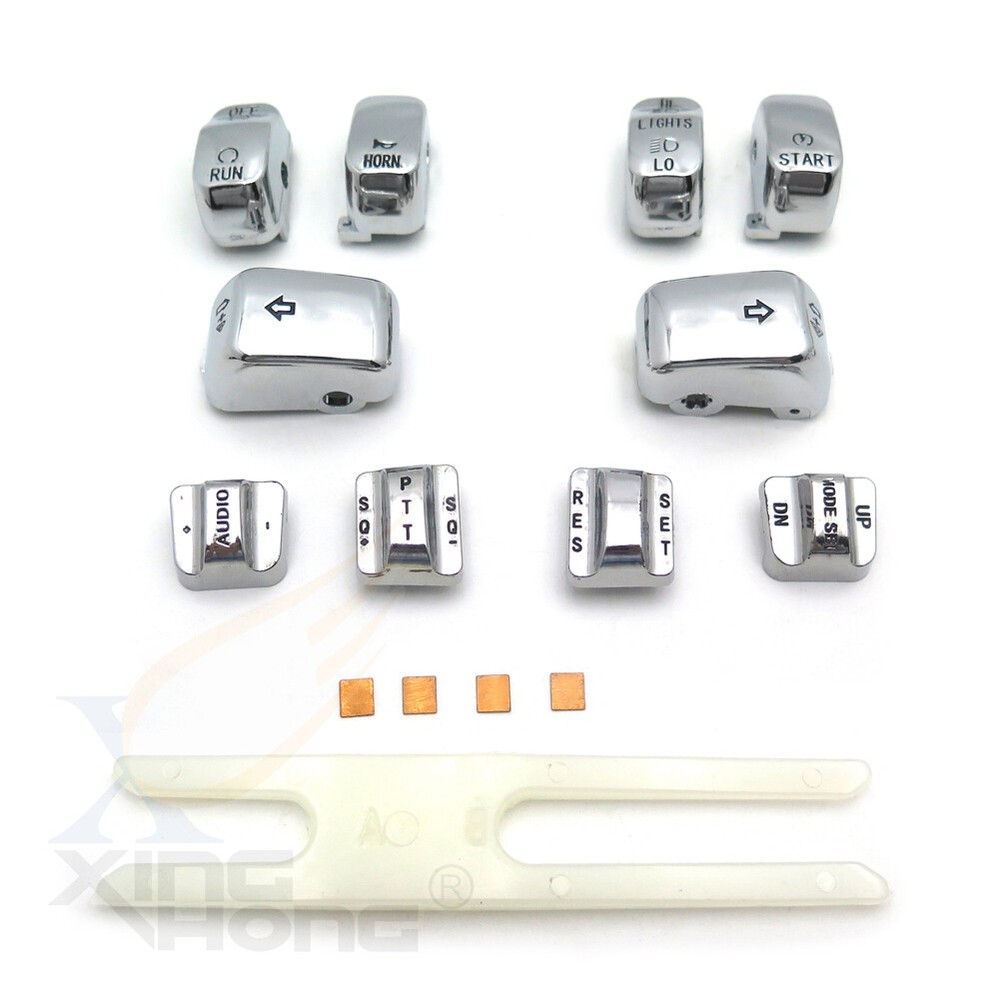Hand Control Switch Cover Housing Button Cap For 96 - 2013 Harley Electra Glide