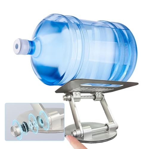 Laptop Stand for Desk, Adjustable Computer Stand with 360° Rotating Base,