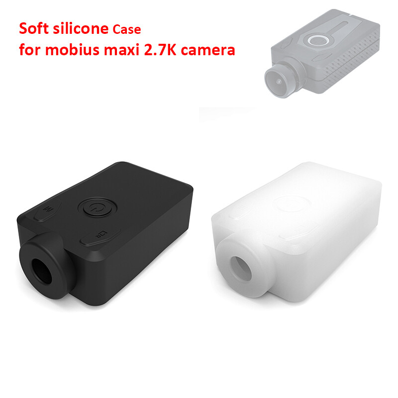 Silicone Case Soft Cover Protect for Mobius Maxi 2.7K Dash Camera-Case Only 2PCS