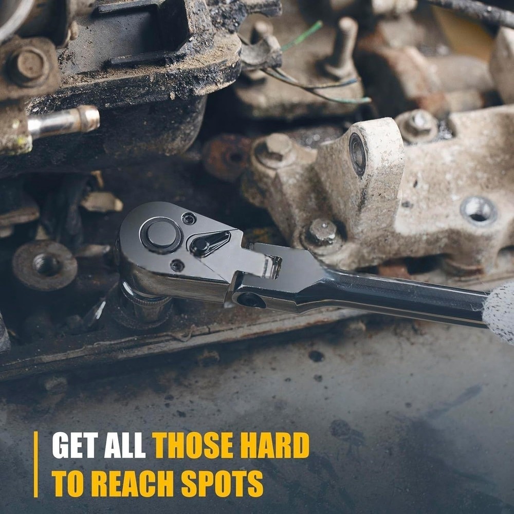 6pcs Flex Head Ratchet Wrench Set