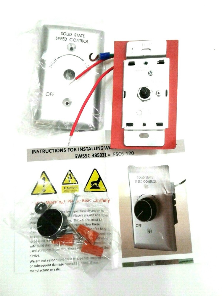 Raffel FSC6-120 Solid State Speed Control Switch 385031 (5 Switches)