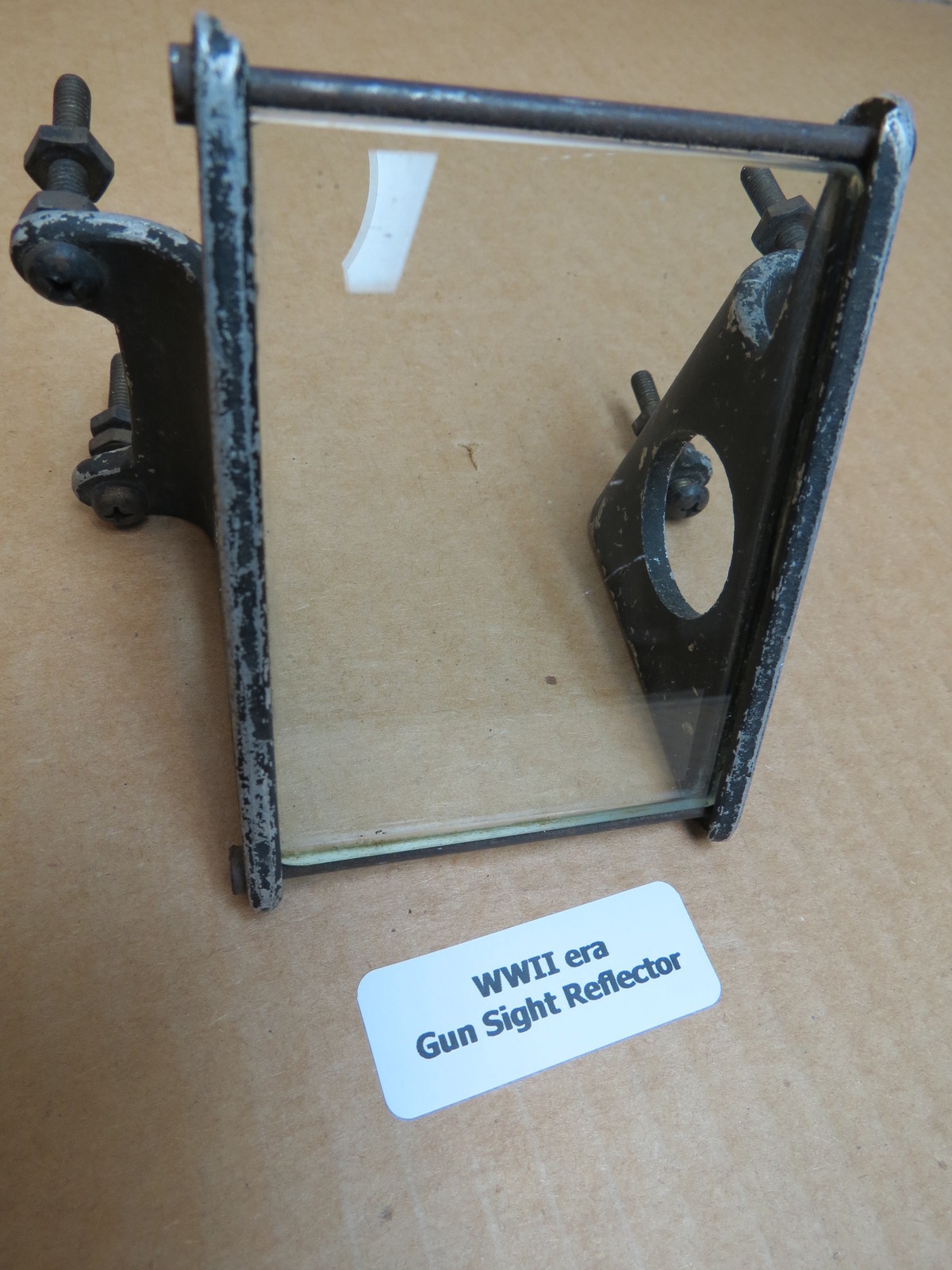 WWII era Original Warbird Aircraft Gun Sight Reflector Assembly 38A2197