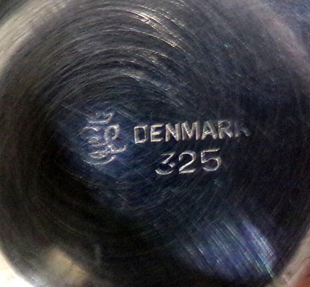 Danish Mid Century Modern Silverplate Bowl Pierced