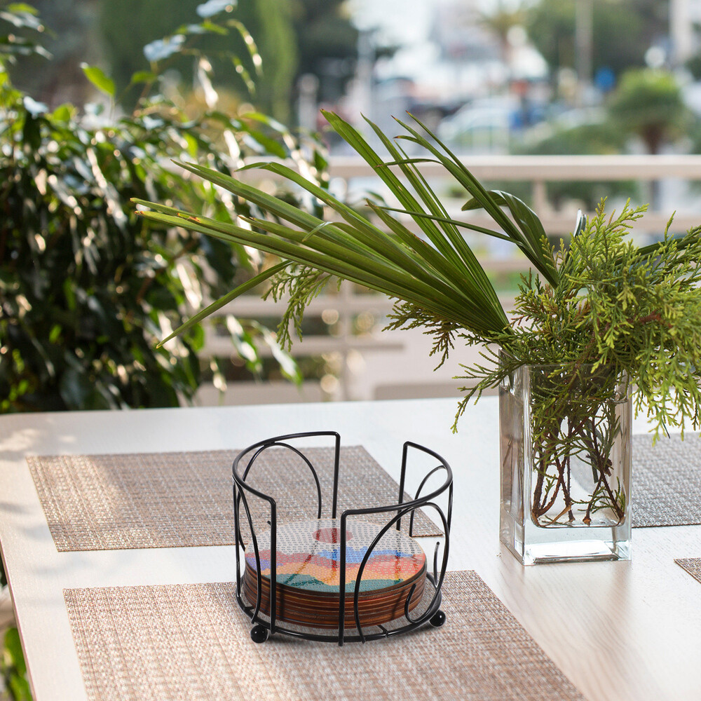Iron Coaster Holder Iron Frame Coaster Holders Without Coasters Display Stand