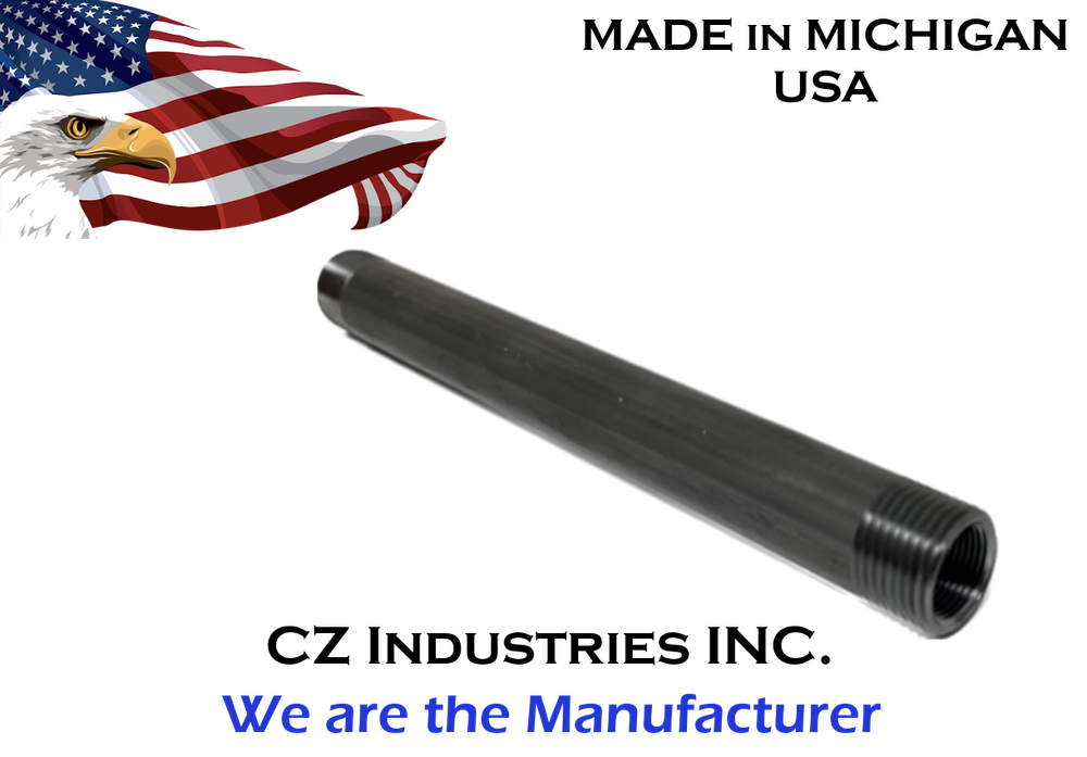 Muzzle barrel brake -NON FINISHED - 1/2-28 Internal w/ 5/8-18 External Thread