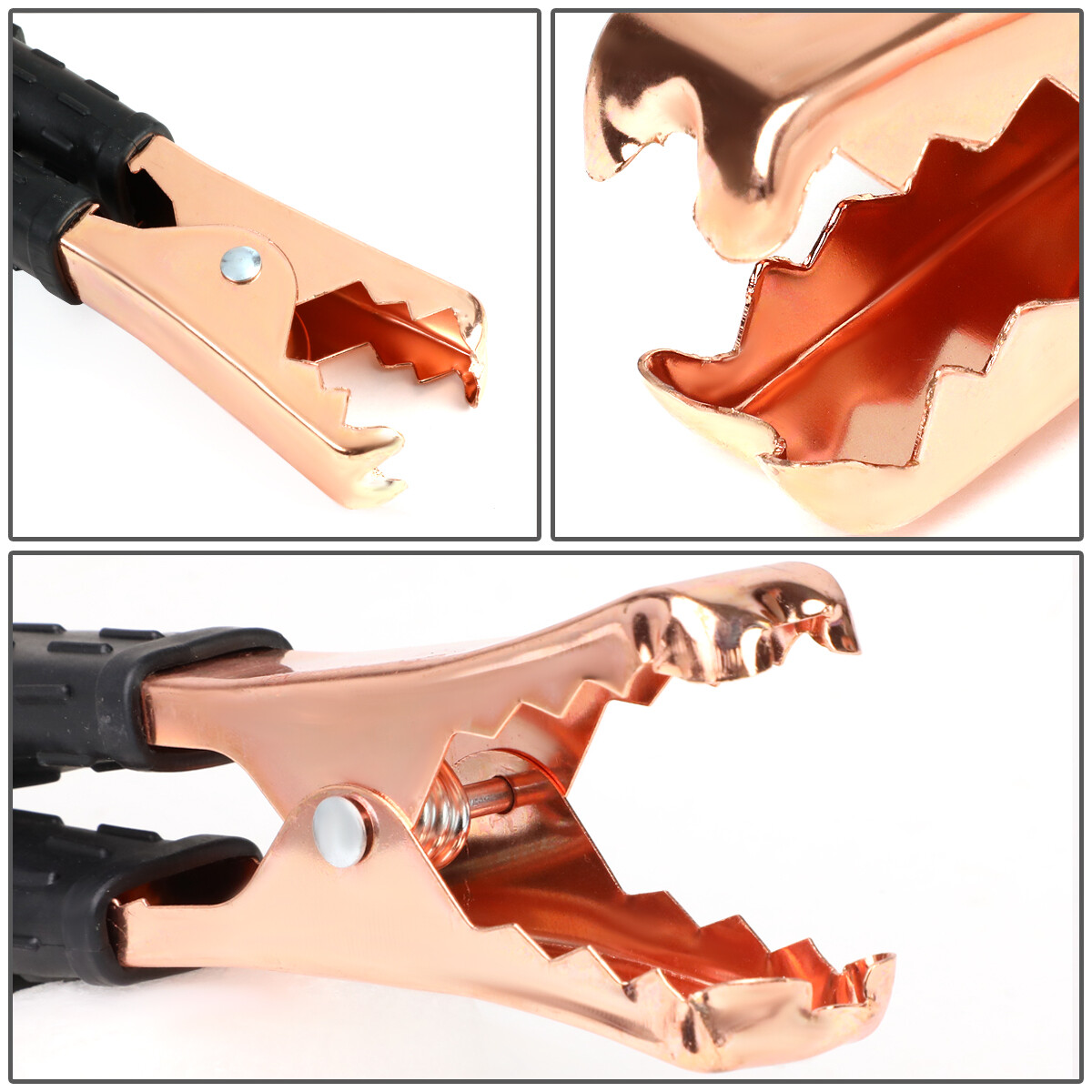 HEAVY DUTY 10 GAUGE 12 FT BATTERY BOOSTER CABLE EMERGENCY POWER JUMPER 200 AMP