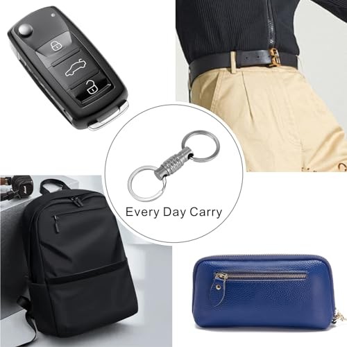 Quick Release Keychain 1 Pack, Titanium Key Ring Detachable Heavy Duty
