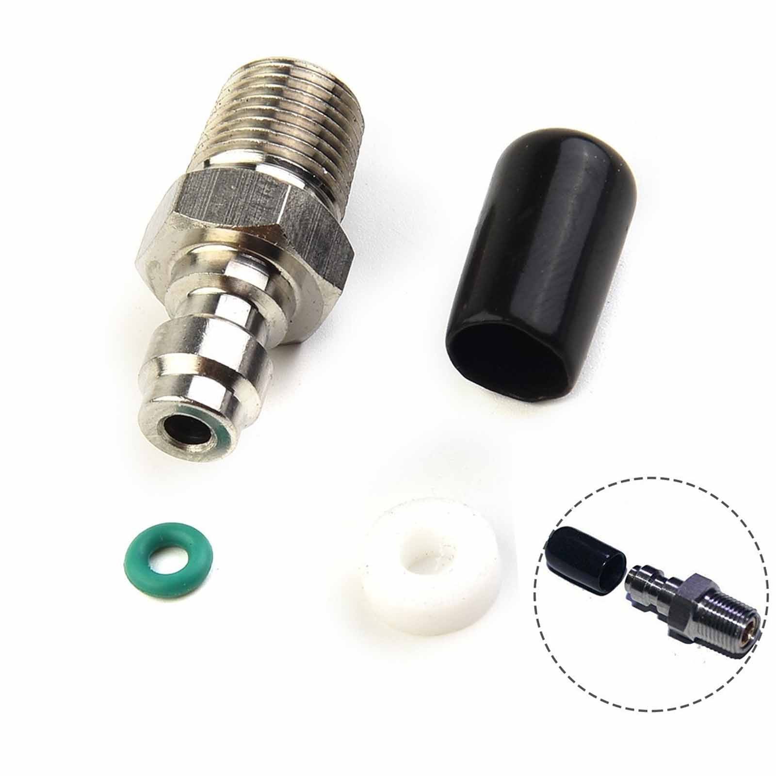 1/8" NPT Male Thread Fitting PCP Quick Head Connection Plug Adapter 8mm set
