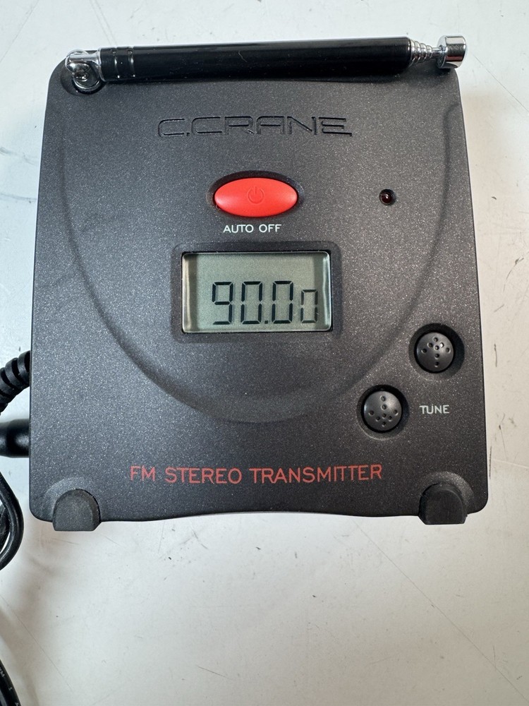 C.Crane FM Transmitter FT-007 FM Transmitter, Power Cord, Manual, Box - Works