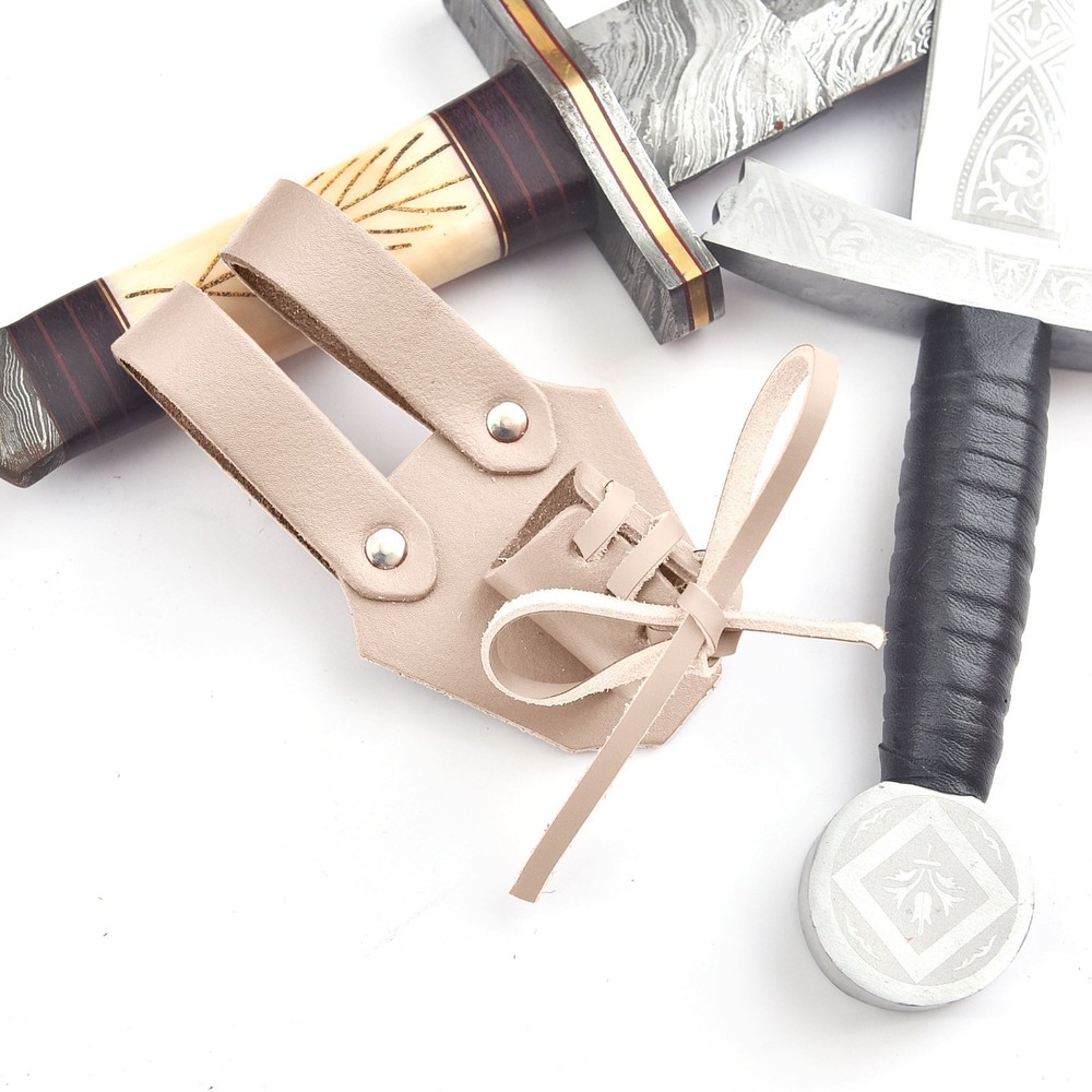 Genuine Leather Dagger Holster Medieval Adjustable Sword Frog Multiple Tool Hold