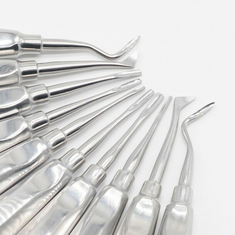 13 Pcs/Pack Dental Root Tip Elevator Luxation Kit Extraction Hand Instruments