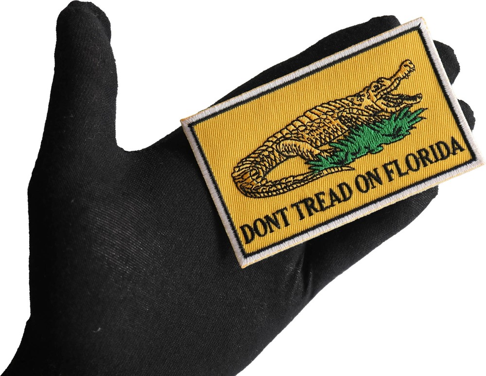 Don't tread on Florida Flag Patch - 4x2.3 inch - P7096