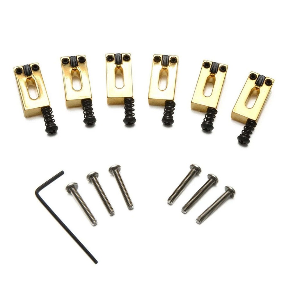 Graph Tech String Saver Offset Lefty Strat Style Chrome Saddles 2 1/16" PG-8001-