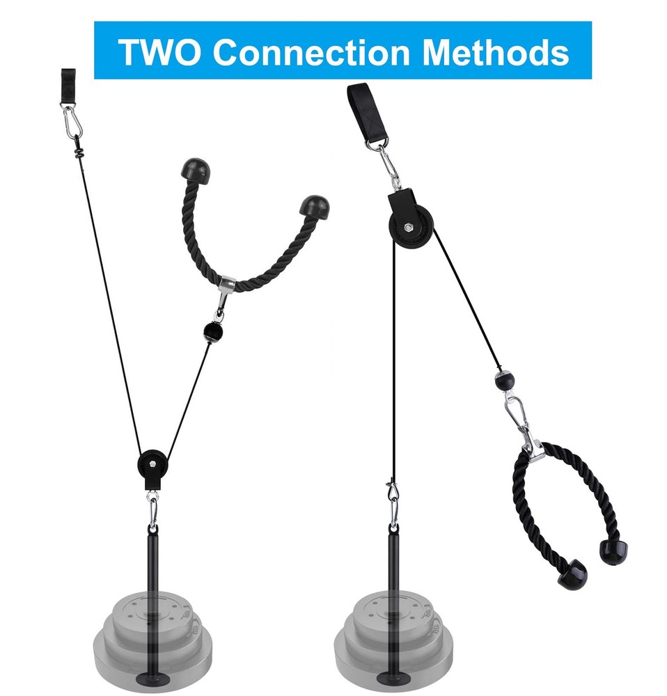 LFJ LAT Pull Down and Lift Weight Pulley System Cable Machine Pulley Attachment