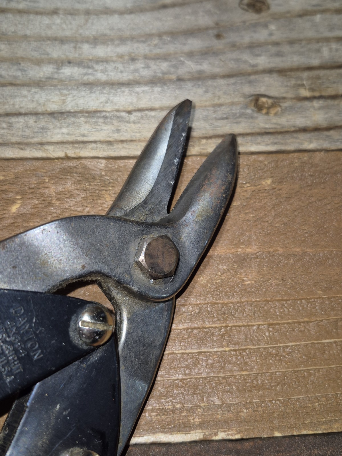 2 DAYTON Tin Snip Straight & Right Cut Aviation Sheet Metal Made U.S.A. Sharp