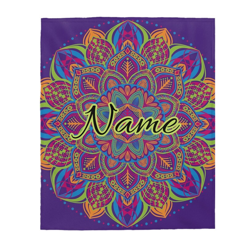 Customized Mandala Blanket Personalized Throw Custom Design Gift Idea