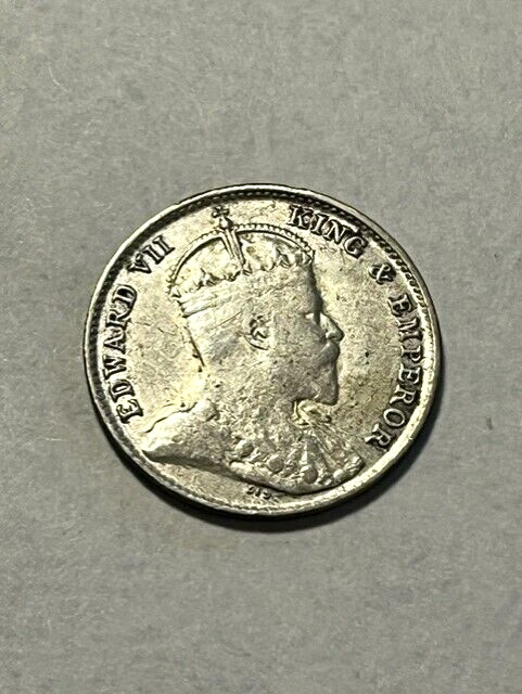 1902 Straits Settlements 5 Cents/Silver/F #1658
