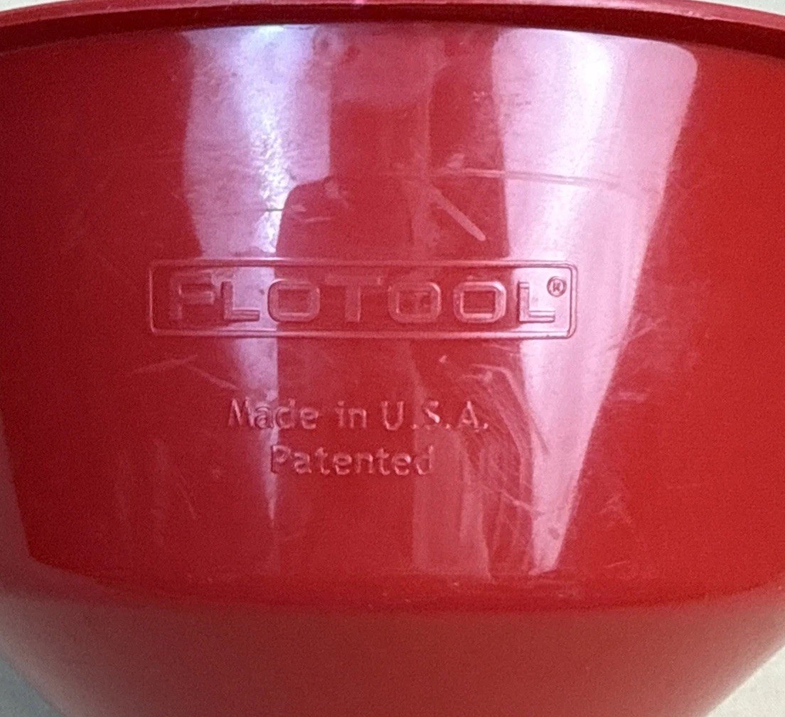 LARGE Super QuickFill Oil Funnel for AUTO Fluids and GAS Tanks – Red Made in USA