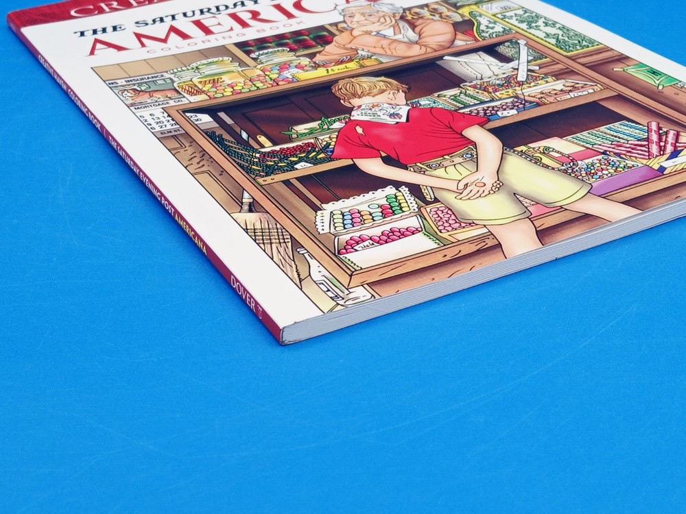 Creative Haven: Saturday Evening Post American Coloring-Softcover..