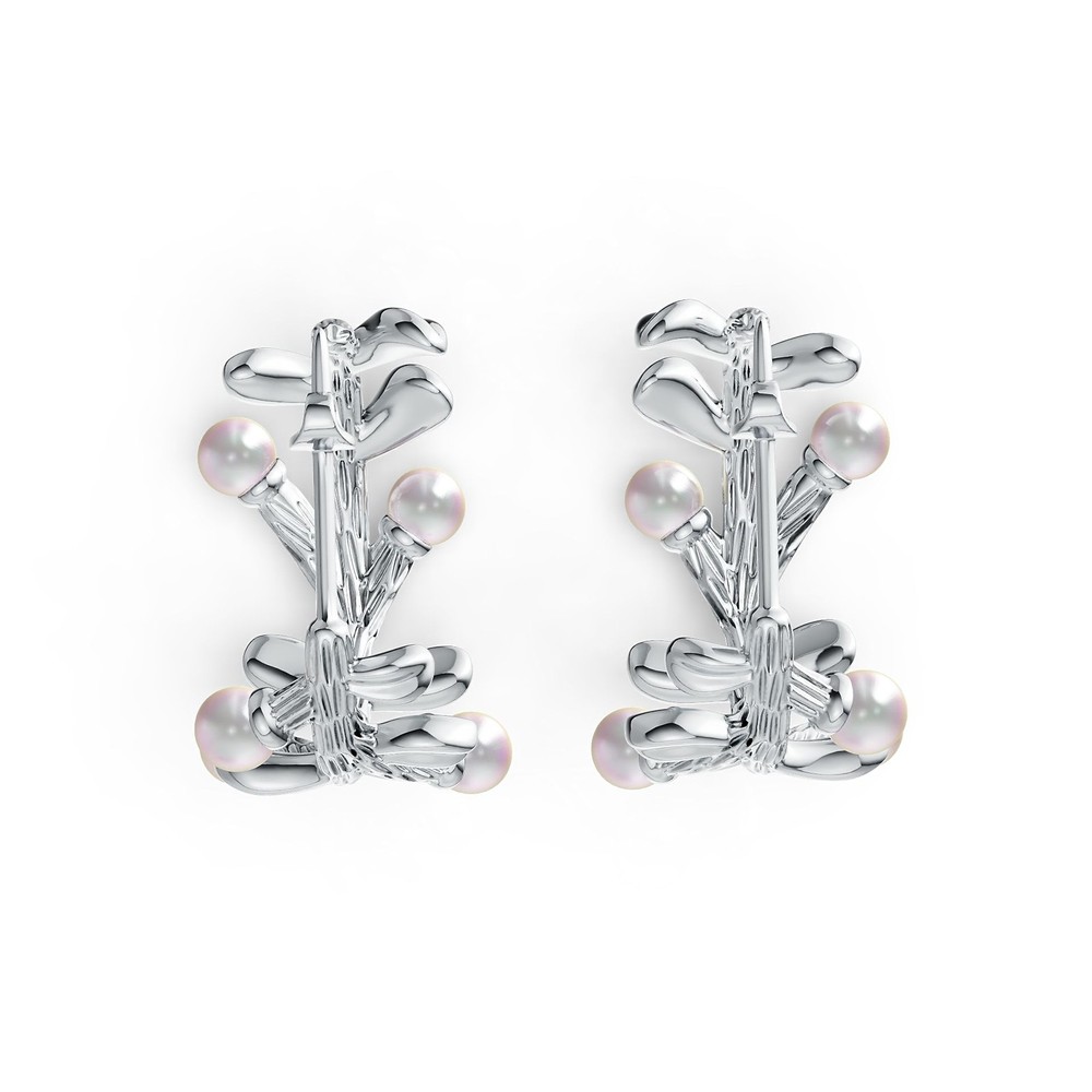 Sterling Silver Semi Mount Earrings Setting Round RD 3.5mm