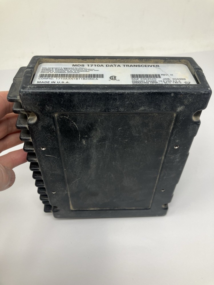 General Electric MDS 1710 High Performance Data Transceiver, Rev: H