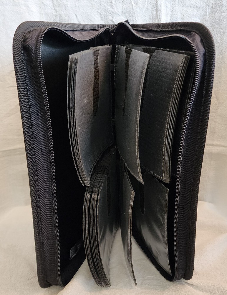 CD Projects Zippered Nylon Soft CD DVD Case - Model CCRM 264 - Holds 52 CDs DVDs