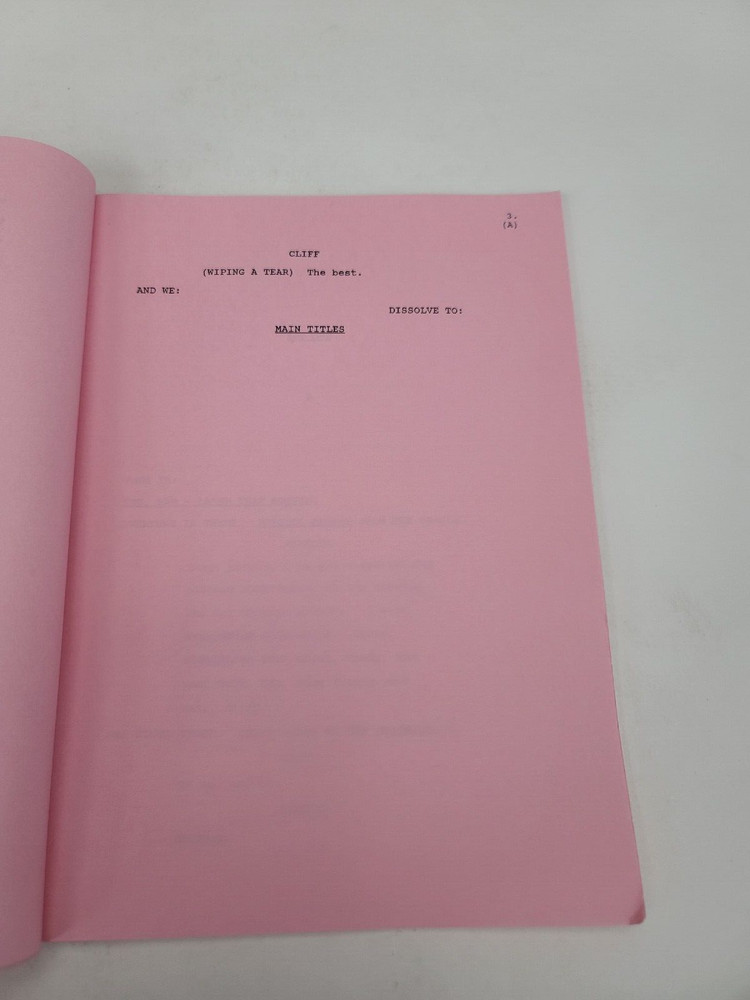 CHEERS / 1990 TV Script, Roger Rees "Indoor Fun with Sammy and Robby"