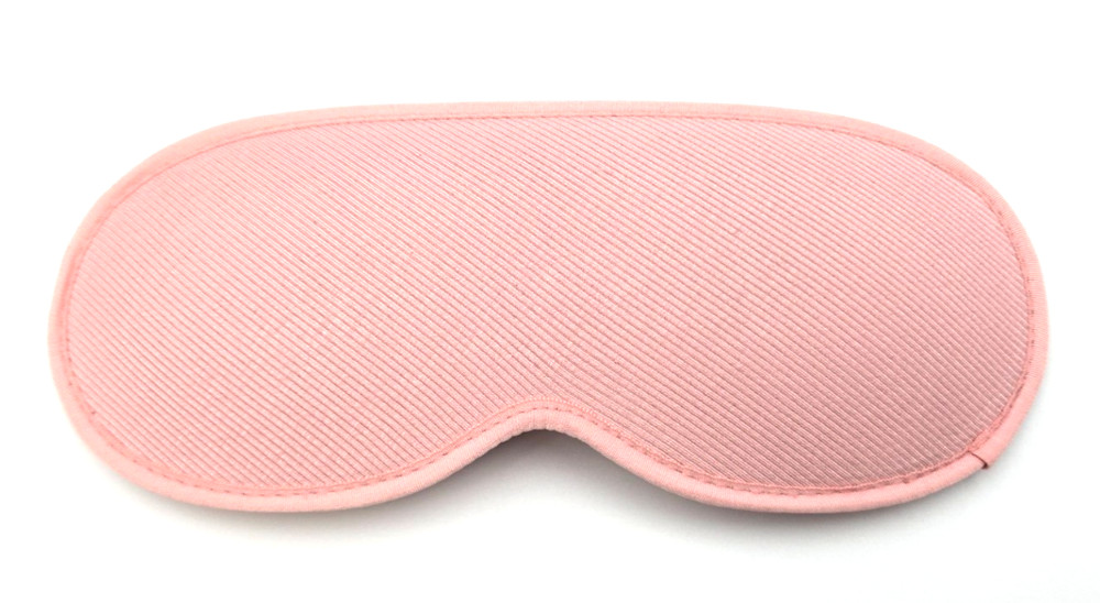 Blackout Sleep Mask, 3D Contoured, Soft Adjustable, Memory Foam (Pink)