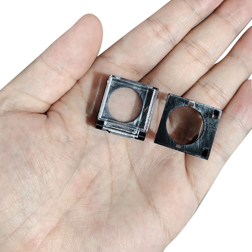 10pcs Protective 16mm Dia Thread Plastic Dust Cover Switch Guard
