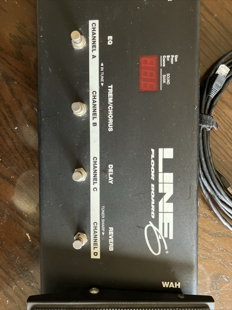Line 6 POD Floor Board Multi Effects Controller Dual Foot Pedal w/OEM Cable