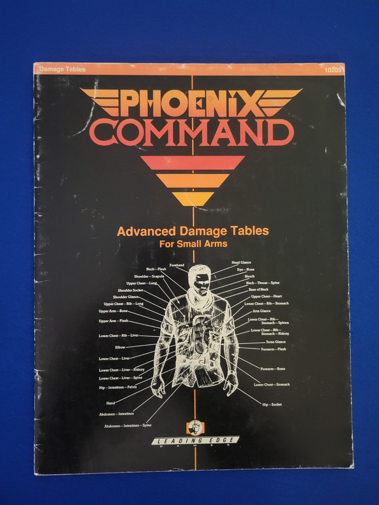 Phoenix Command Advanced Damage Tables for Small Arms - Leading Edge Games