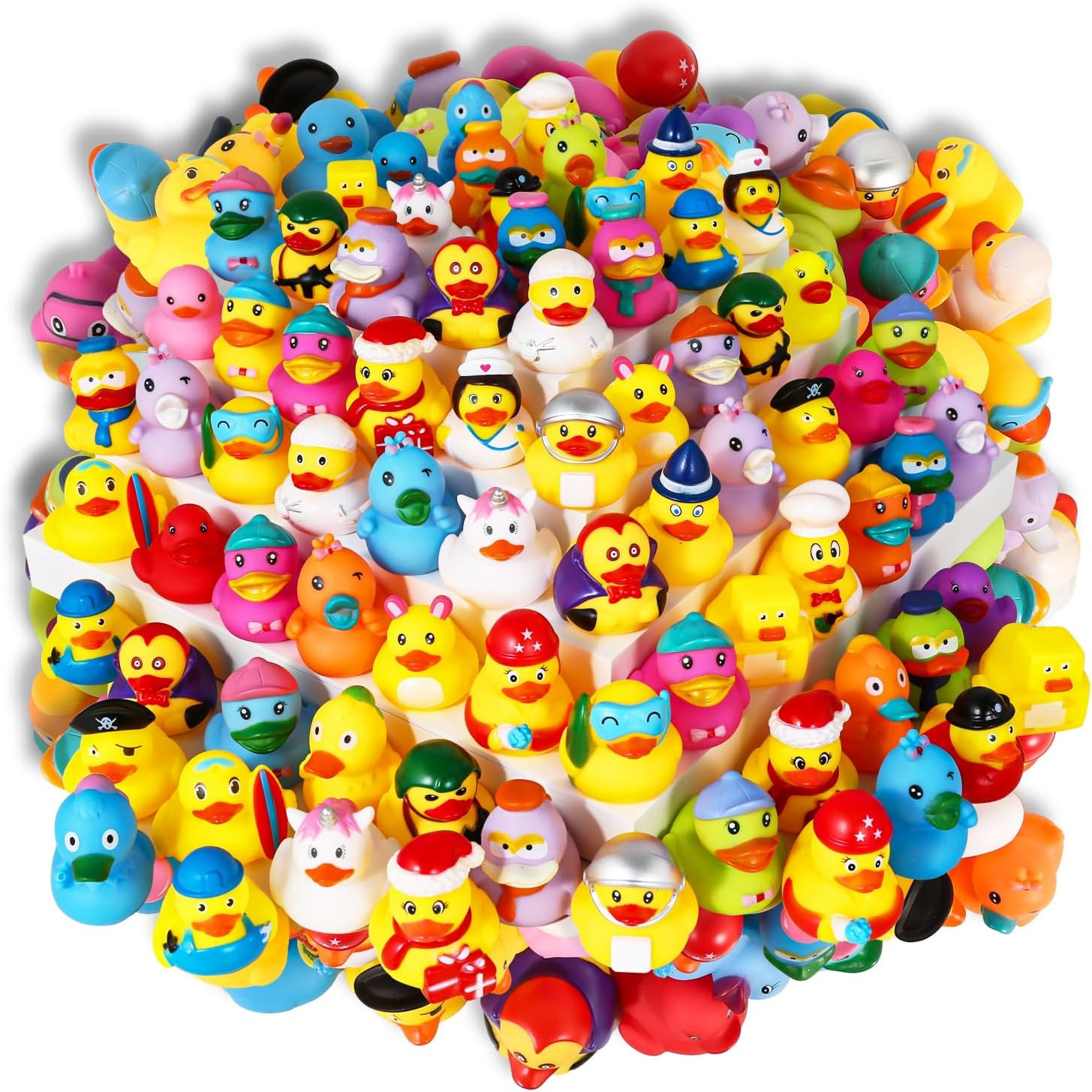Rubber Ducks in Bulk,Assortment Duckies for Jeep Ducking Floater Duck Bath Toys