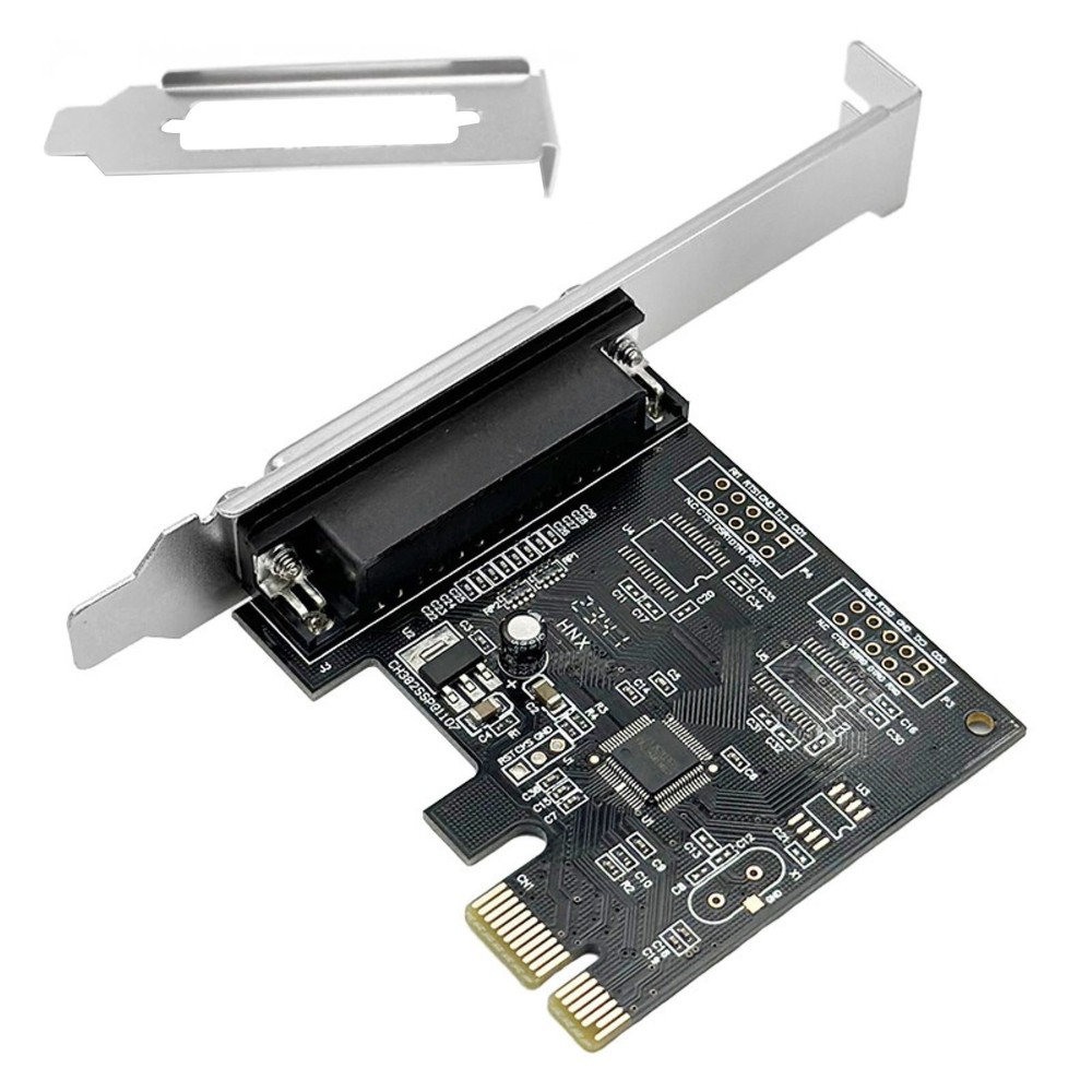 PCIe to DB25 Parallel Port Adapter Card for Windows Server 2003, for Linux