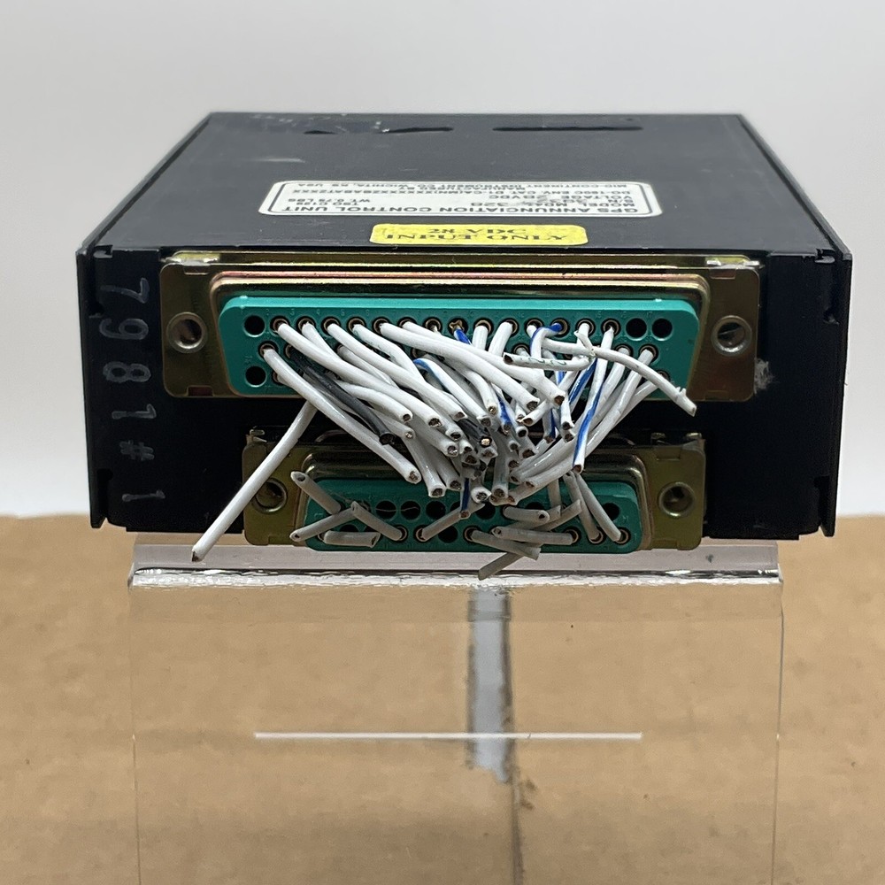 GPS ANNUNCIATION CONTROL UNIT MD41-328 Untested As IS