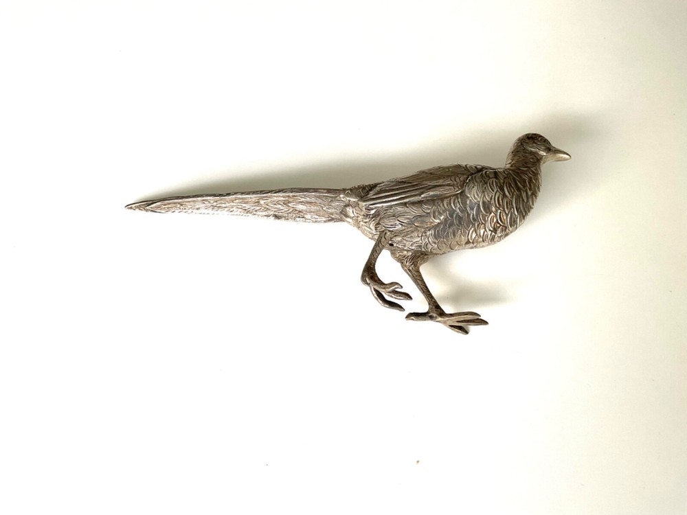 Antique German solid 830 silver Bird Animal Figure
