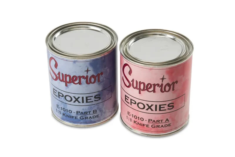 Superior E-1010 Epoxy - Knife Grade - 2 Quart (Part A, Part B)