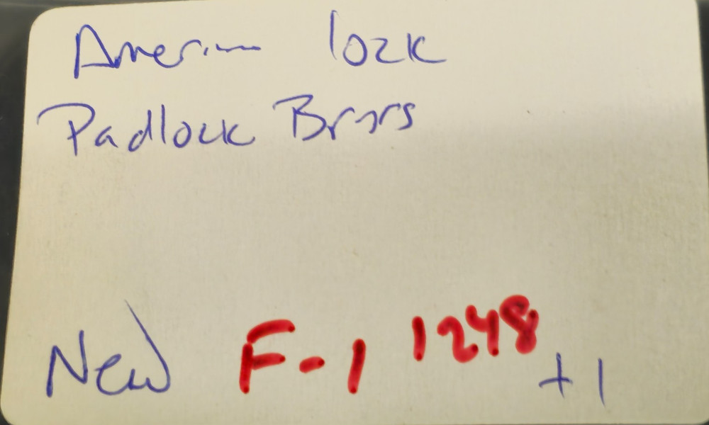 American Pad Lock Padlock Brass 3" US