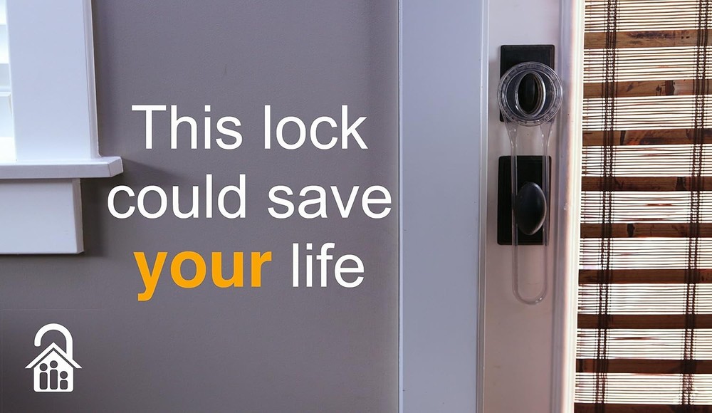 Bump Proof Deadbolt Door Locker, Clear