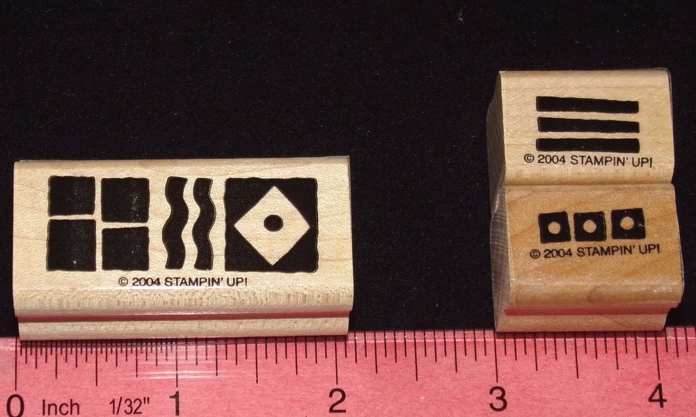 Background Stamp Single Shapes Border Lines by Stampin Up Suitable for Framing