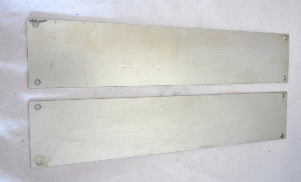 2 Vintage photo developing fix scale ruler aluminum