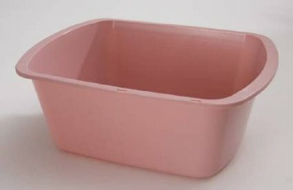 McKesson Wash Basin, Plastic, 8 Quart, Rectangle, Case of 50
