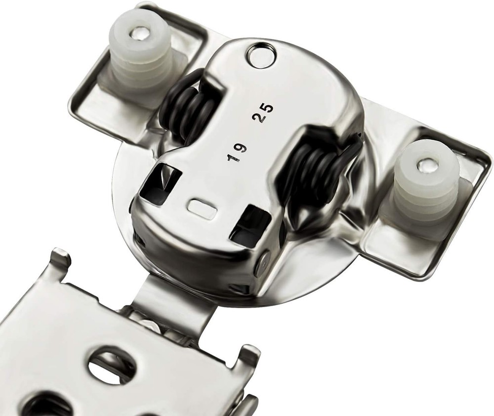 Self-Closing 10 Pack Soft Close Hinges - Adjustable Satin Nickel for Cabinets