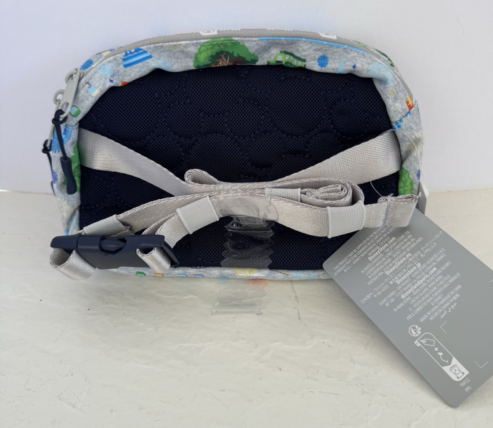 DISNEY PARKS FOUR PARKS ICONS BELT BAG W/HEADBAND EAR HOLDER NEW WITH TAGS