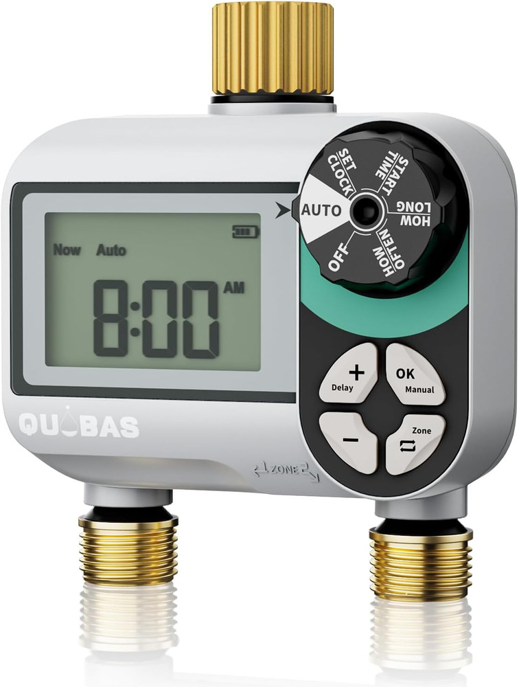 Brass Sprinkler Timer, Programmable Water Hose Timer for Garden Hose Faucet with