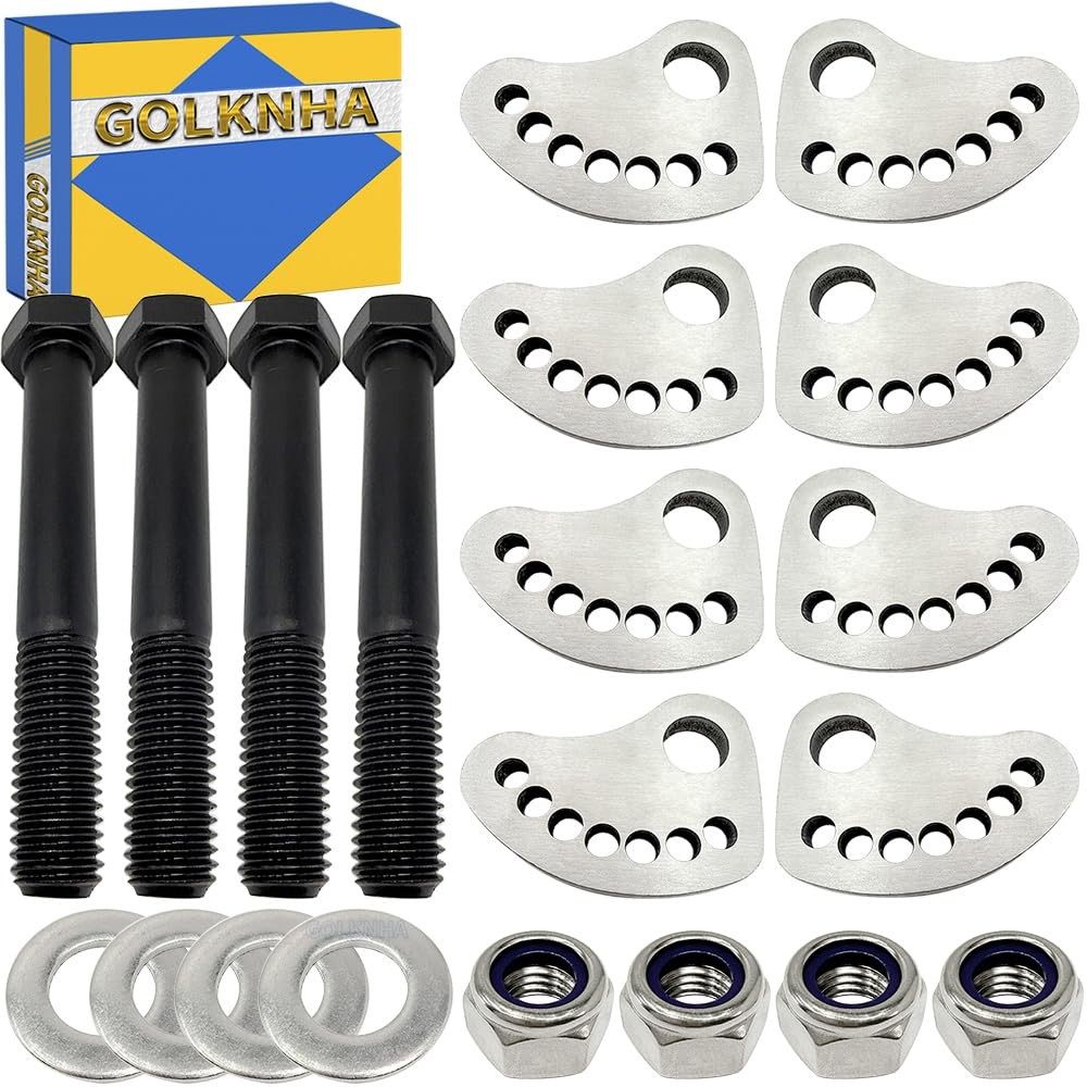 Camber Lock Alignment Fix & Upper Arm Bolt Kit for Silverado 1999-2019